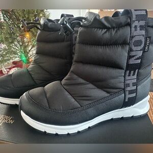 The North Face Black Quilted Kids Boots